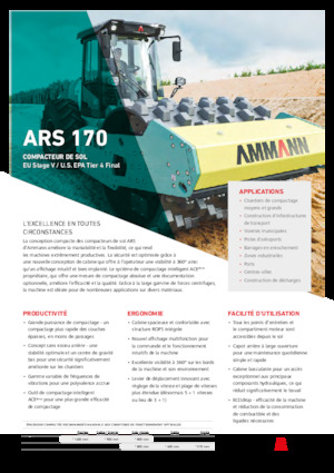सिंगल-ड्रम रोलर Ammann ARS 170 PD