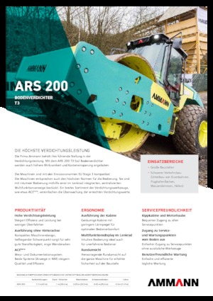 सिंगल-ड्रम रोलर Ammann ARS 200