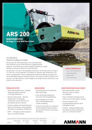 सिंगल-ड्रम रोलर Ammann ARS 200