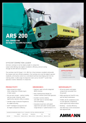 सिंगल-ड्रम रोलर Ammann ARS 200