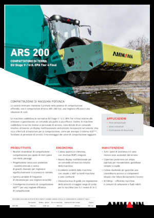 सिंगल-ड्रम रोलर Ammann ARS 200