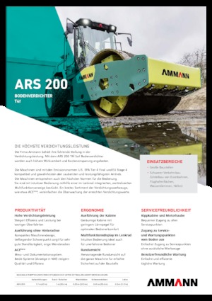 सिंगल-ड्रम रोलर Ammann ARS 200