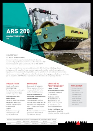 सिंगल-ड्रम रोलर Ammann ARS 200