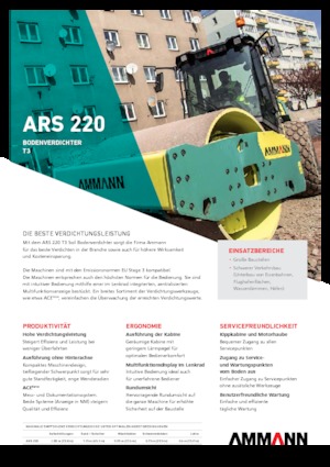 सिंगल-ड्रम रोलर Ammann ARS 220