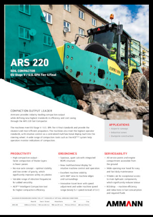 सिंगल-ड्रम रोलर Ammann ARS 220 PD