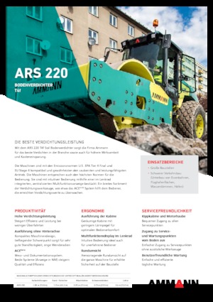 सिंगल-ड्रम रोलर Ammann ARS 220