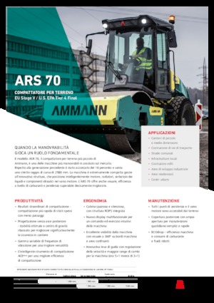 सिंगल-ड्रम रोलर Ammann ARS 70