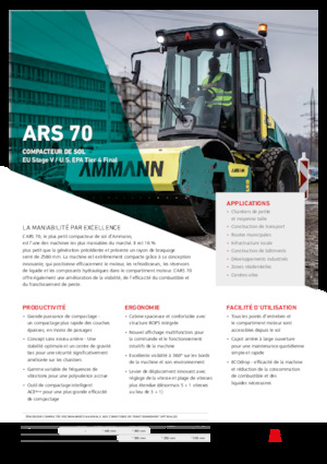 सिंगल-ड्रम रोलर Ammann ARS 70 PD