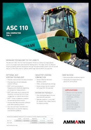 सिंगल-ड्रम रोलर Ammann ASC 110 HDPD