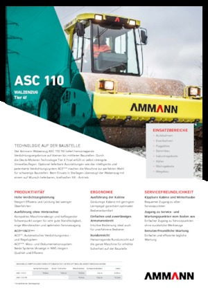 सिंगल-ड्रम रोलर Ammann ASC 110 PD