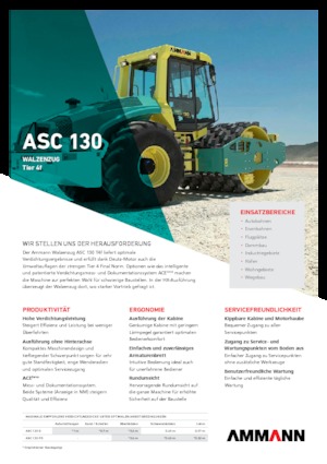 सिंगल-ड्रम रोलर Ammann ASC 130 PD