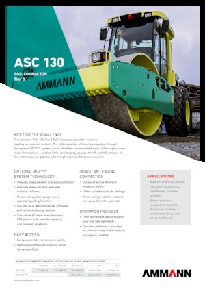 सिंगल-ड्रम रोलर Ammann ASC 130 HDPD