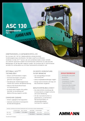 सिंगल-ड्रम रोलर Ammann ASC 130 HDPD