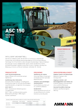 सिंगल-ड्रम रोलर Ammann ASC 150 PD