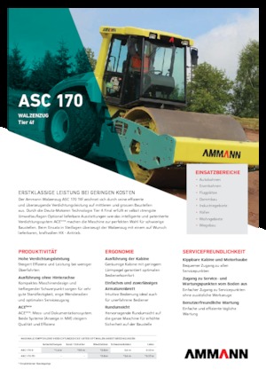 सिंगल-ड्रम रोलर Ammann ASC 170 PD