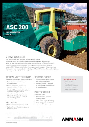 सिंगल-ड्रम रोलर Ammann ASC 200 HDPD
