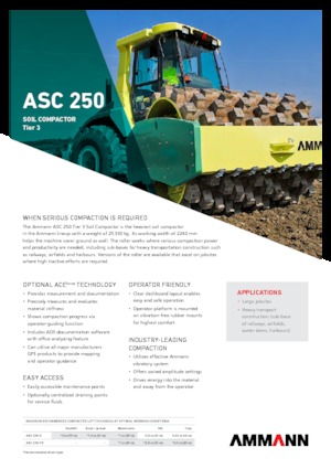 सिंगल-ड्रम रोलर Ammann ASC 250 PD