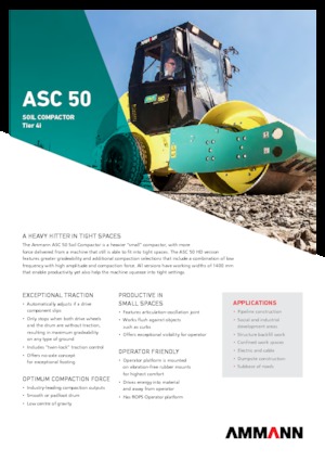 सिंगल-ड्रम रोलर Ammann ASC 50 HD