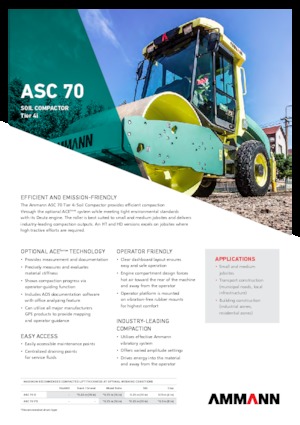सिंगल-ड्रम रोलर Ammann ASC 70 D