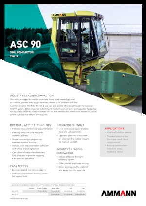 सिंगल-ड्रम रोलर Ammann ASC 90 HAT