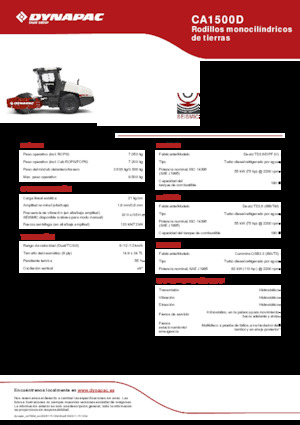 सिंगल-ड्रम रोलर Dynapac CA1500D