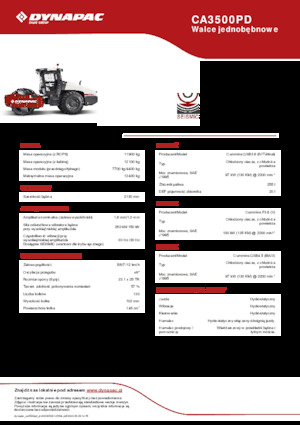सिंगल-ड्रम रोलर Dynapac CA3500PD