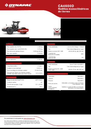 सिंगल-ड्रम रोलर Dynapac CA4600D 