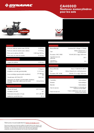 सिंगल-ड्रम रोलर Dynapac CA4600D 