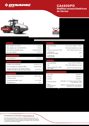 सिंगल-ड्रम रोलर Dynapac CA4600PD 