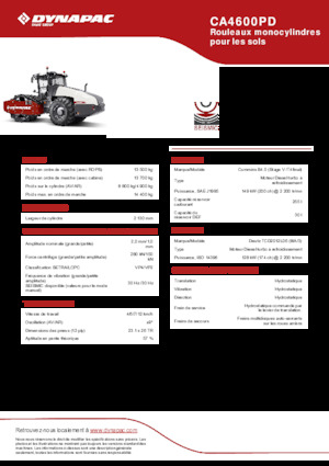 सिंगल-ड्रम रोलर Dynapac CA4600PD 