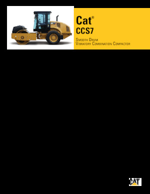 सिंगल-ड्रम रोलर Caterpillar CCS7