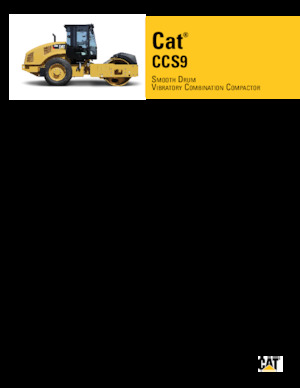 सिंगल-ड्रम रोलर Caterpillar CCS9