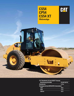 सिंगल-ड्रम रोलर Caterpillar CP54