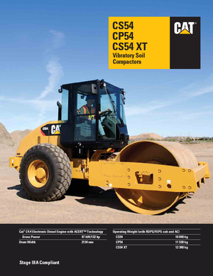 सिंगल-ड्रम रोलर Caterpillar CP54