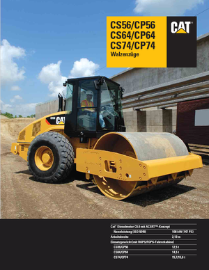 सिंगल-ड्रम रोलर Caterpillar CS64
