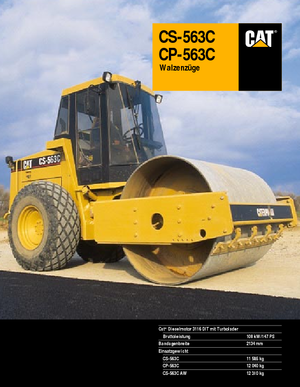 सिंगल-ड्रम रोलर Caterpillar CS 563 C