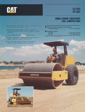 सिंगल-ड्रम रोलर Caterpillar CP-563