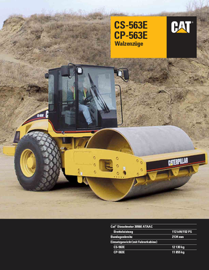 सिंगल-ड्रम रोलर Caterpillar CS 563 E