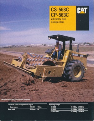 सिंगल-ड्रम रोलर Caterpillar CP-563C