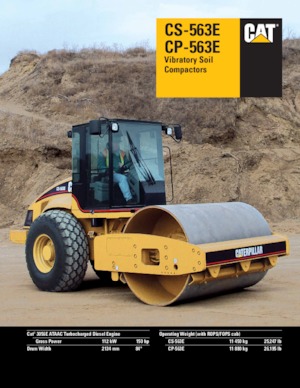 सिंगल-ड्रम रोलर Caterpillar CP-563E