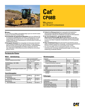 सिंगल-ड्रम रोलर Caterpillar CP68B