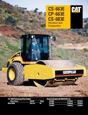 सिंगल-ड्रम रोलर Caterpillar CP-683E