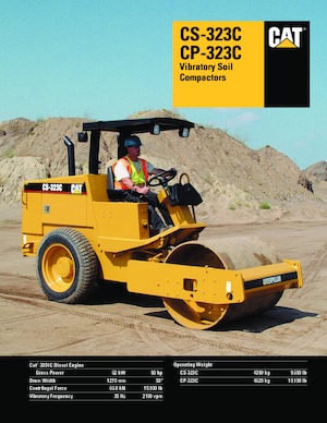 सिंगल-ड्रम रोलर Caterpillar CP323C