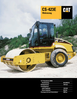 सिंगल-ड्रम रोलर Caterpillar CS423E