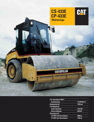 सिंगल-ड्रम रोलर Caterpillar CS433E