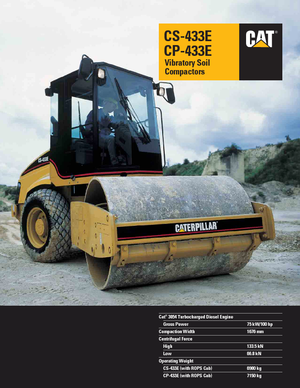सिंगल-ड्रम रोलर Caterpillar CS433E