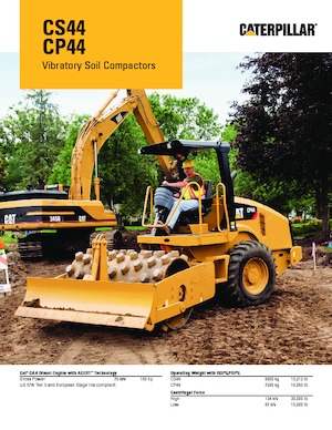 सिंगल-ड्रम रोलर Caterpillar CS44