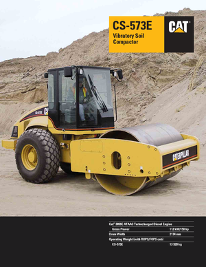 सिंगल-ड्रम रोलर Caterpillar CS 573 E