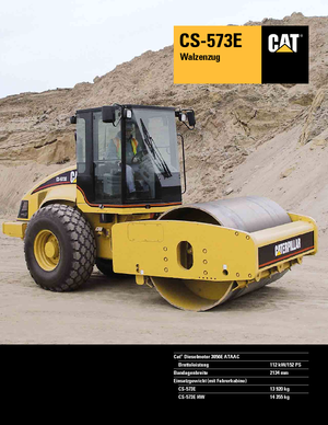 सिंगल-ड्रम रोलर Caterpillar CS 573 E