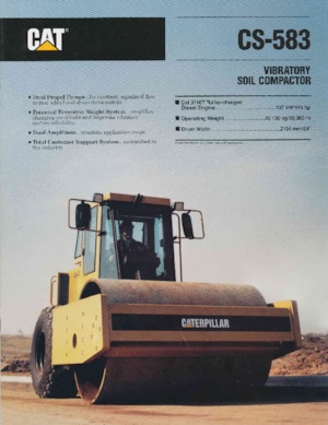 सिंगल-ड्रम रोलर Caterpillar CS-583